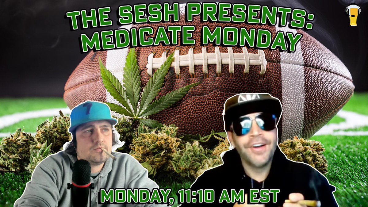 DabyCab's tweet photo. Week 7 NFL, Week 8 CFB, MLB Playoffs, MNF, some good green &amp; the team! TheSesh MedicateMonday. 

Spark one up &amp; let’s get paid. Join us in the chat 12pm(EST). @PubSportsRadio https://t.co/vpOpTKQW5W