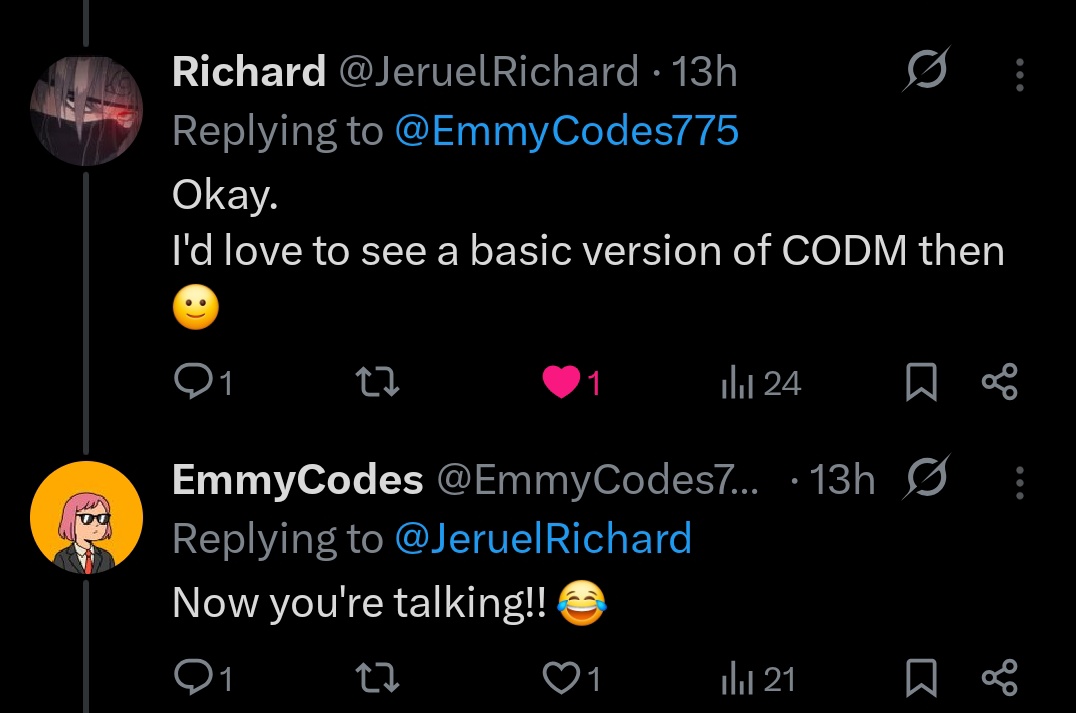 EmmyCodes775's tweet image. GM, guys 😂
So, for the first episode, we're gonna build a web FPS based game, like CODM, i have till the end of the week, let's see how it goes 😂