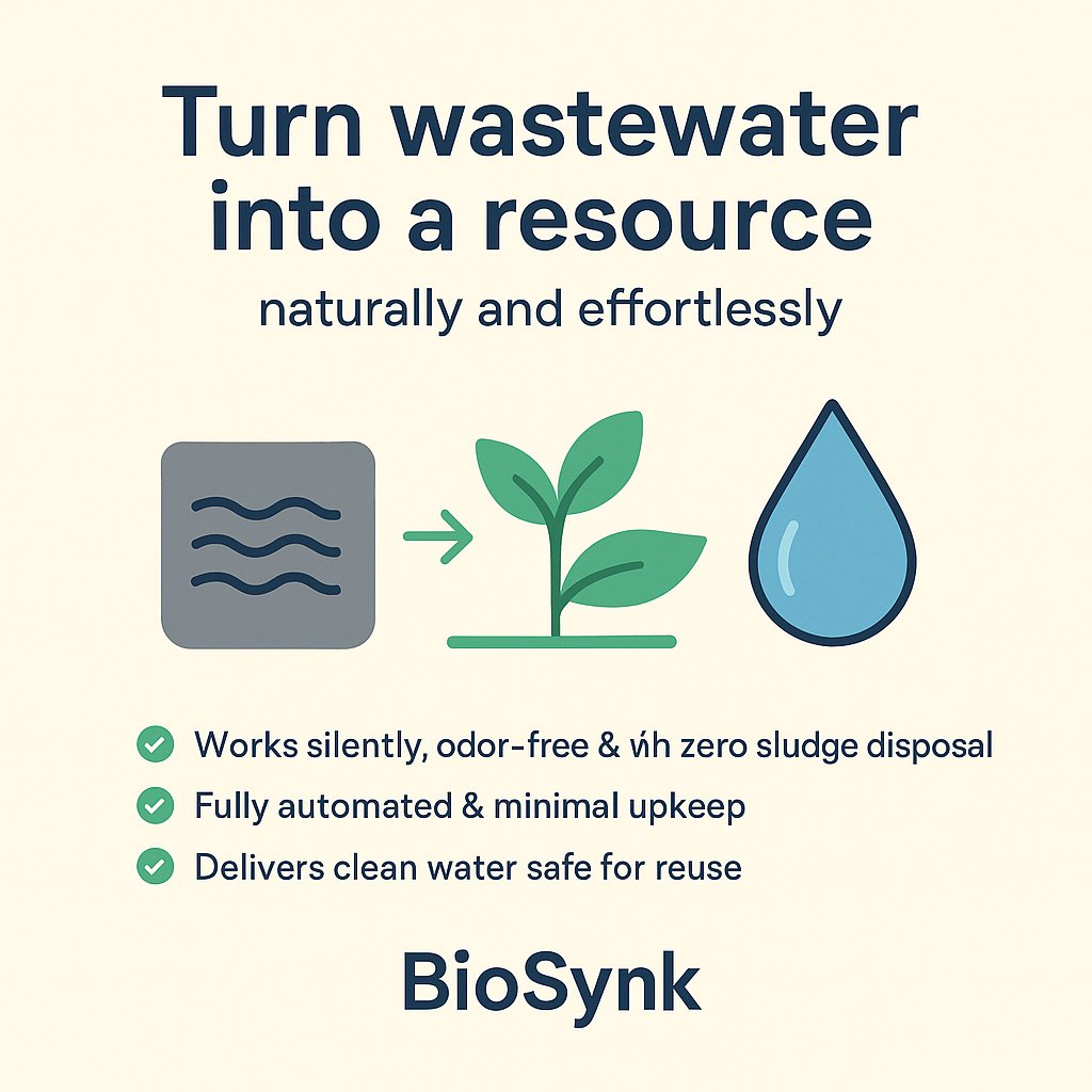 bio_synk's tweet image. 🌿 Turn Wastewater Into a Resource — Naturally and Effortlessly

At BioSynk, we believe water is sacred — and every drop deserves a second life.

Our bio-based sewage treatment technology works silently, without chemicals, power, or odor

#BioSynk #WaterRecycling #EcoFriendly