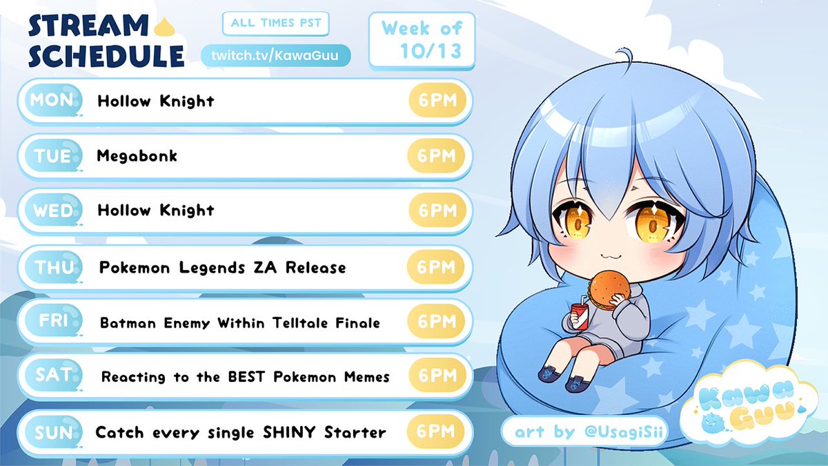 ✨THIS WEEK ✨

This week we are going to be trying to get the TRUE ending in Hollow Knight and play finally play the newly released Pokemon Legends ZA :D

twitch.tv/kawaguu 

#Vtuber #ENVTuber #VtubersEN