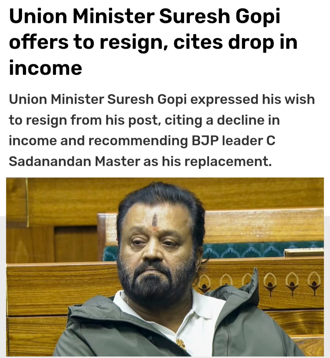 This is why you should not vote for politically illiterate clowns like Suresh Gopi, especially in Kerala.