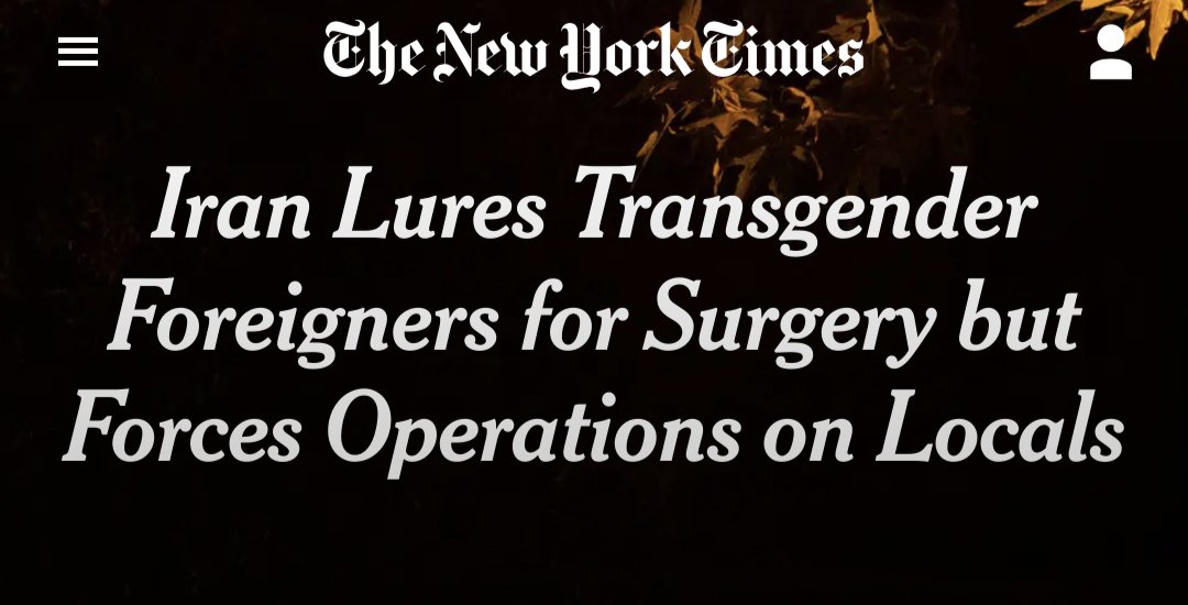 WomenReadWomen's tweet photo. The Islamic republic of Iran has forced "trans" surgeries on gay citizens for 40 years under threat of death, and is now looking to expand their medical mutilation market to Westerners who have been told that such surgeries constitute freedom and expression of identity. https://t.co/7qHVhft0bT