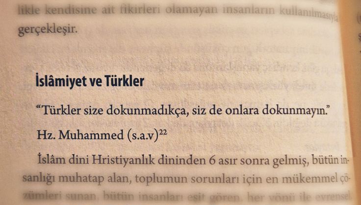 Türkler size dokunmadıkça sizde Türklere dokunmayınız .

Zira onlar çok sert ve haşin tabiatlı kimselerdir...