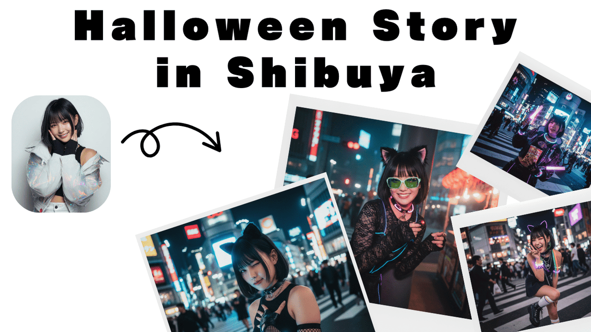 se_yakiimosan's tweet image. 🎃👻新感覚AIアプリをリリース👻🎃
「ハロウィンストーリー in 渋谷」

写真1枚で、渋谷ハロウィンの主役になれちゃう！

いろんなコスプレ＆メイクした
『エモい』インスタント写真📸4枚セットで、
自動生成！

これ使えばバズるかも!?
リプから無料で使えます👇
@YouWareCreator @YouWareAI