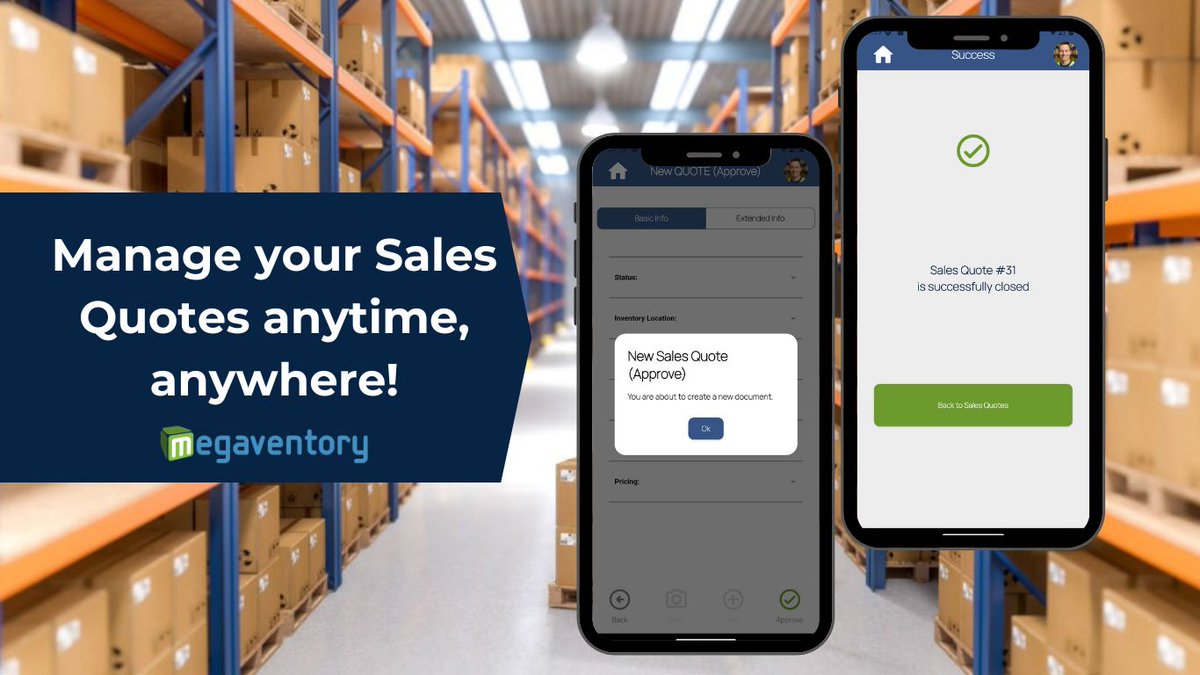 📢 Exciting update from Megaventory!
📲 Start a new quote in seconds
👉 Learn how it works:buff.ly/sYXSkQ0 
 #ERPSoftware #SalesQuotes #MobileApp #InventoryManagement #SmallBusiness #Efficiency
