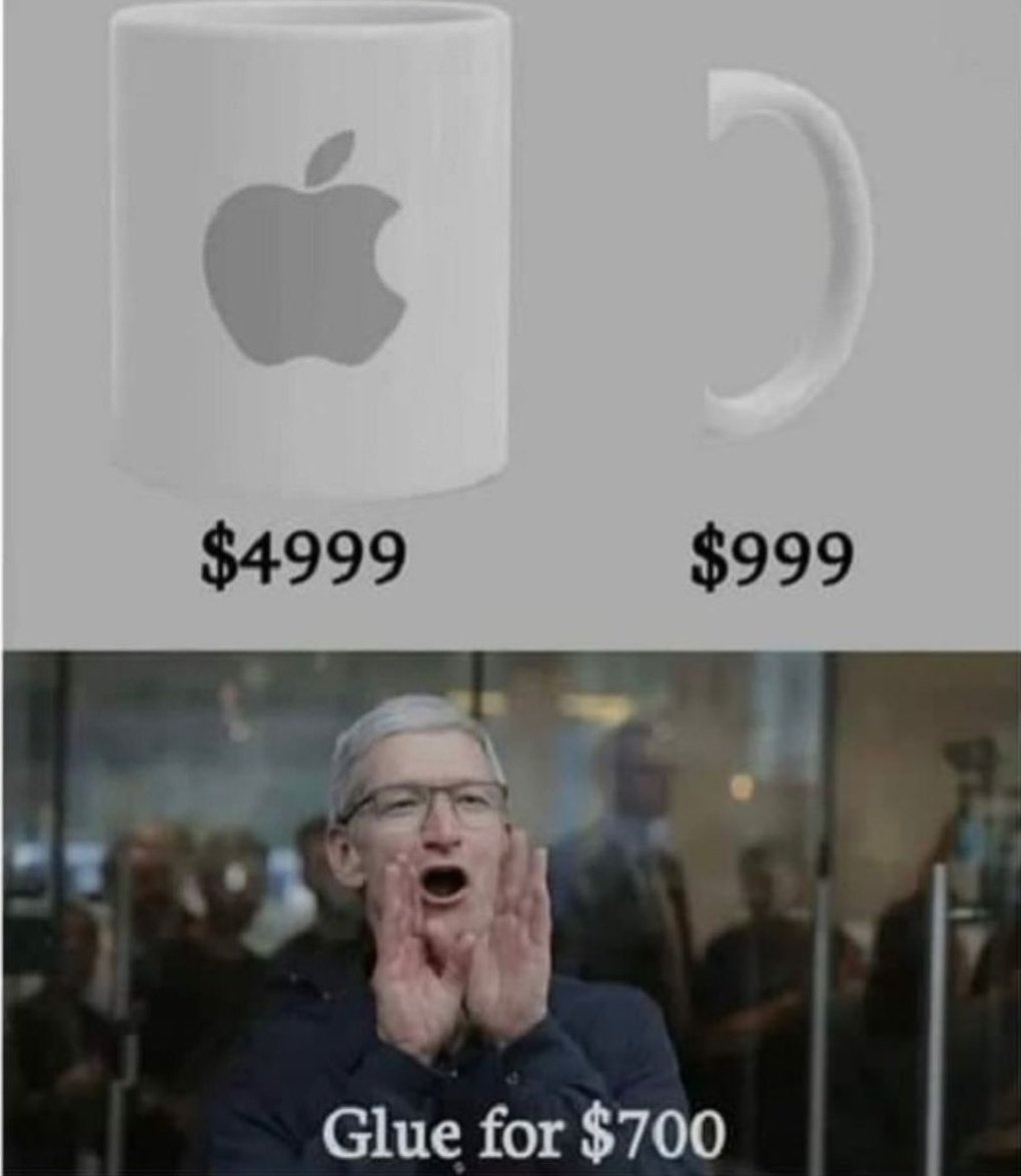 trikcode's tweet image. Apple be like...