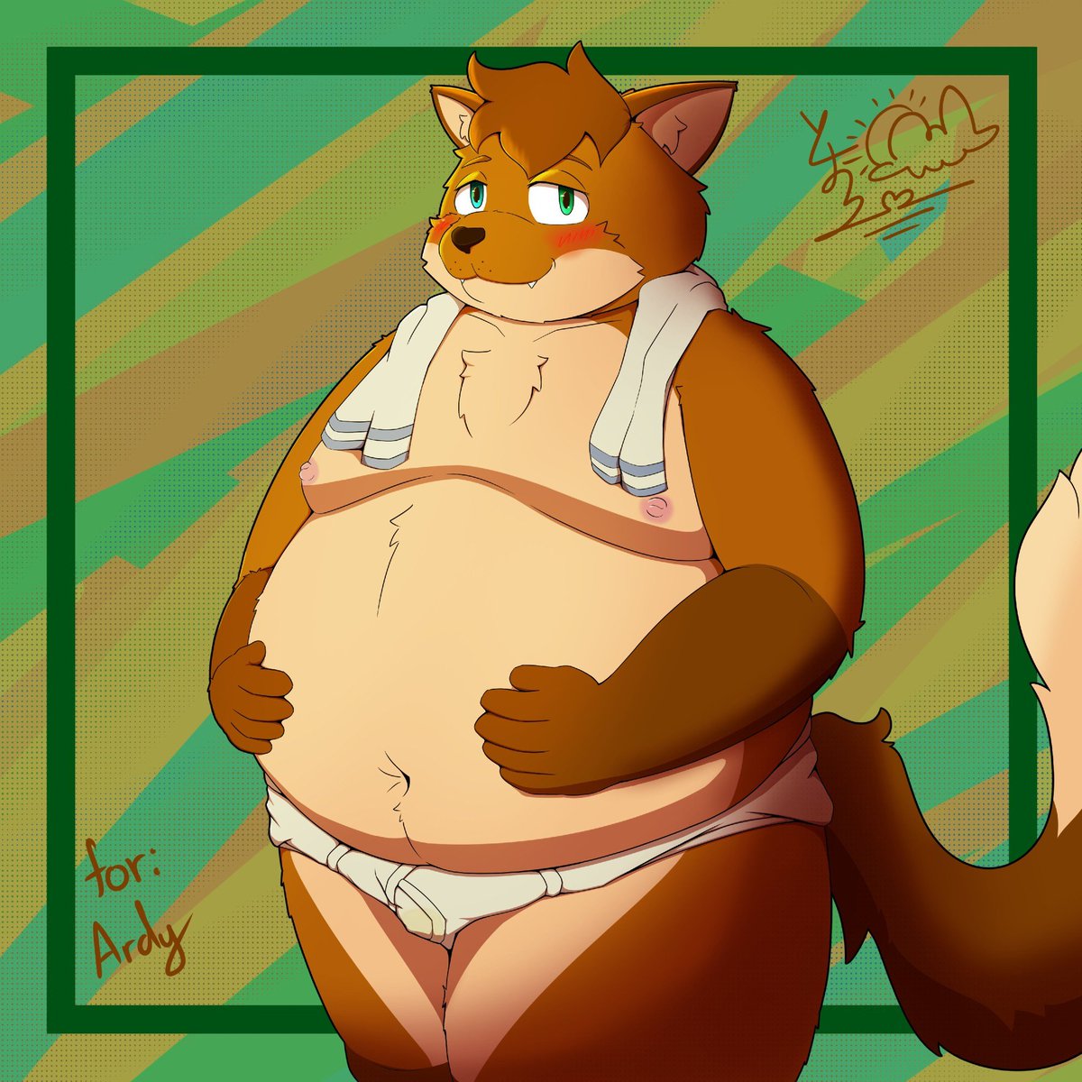 Made a little fanart for <a href="/Kingjabbadabutt/">Ardy the Fedora Fox</a> 

Do go check them out !!