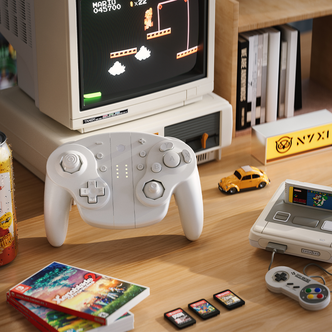 NyxiGaming's tweet photo. Ultra-smooth C-stick and linear triggers meet minimalist design—play Switch, Wii, PC, or NGC your way with our sleek white controller. 🤍🕹️
#NYXIWIZARD2 #switchgames #pcgamingsetups #NintendoSwitch2 #gamecubegames #retrogaming #zeldabreathofthewild #MultiPlatformGaming #LinearTriggers #MinimalistGamer #SleekWhiteGear