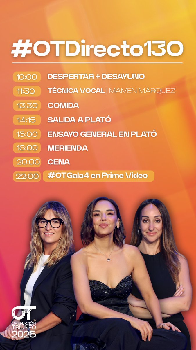 👋🏻 ¡Buenos días de #OTDirecto13O y de Gala!

🔴 En DIRECTO 👉🏻 youtu.be/lKsZESVLYPE ✨