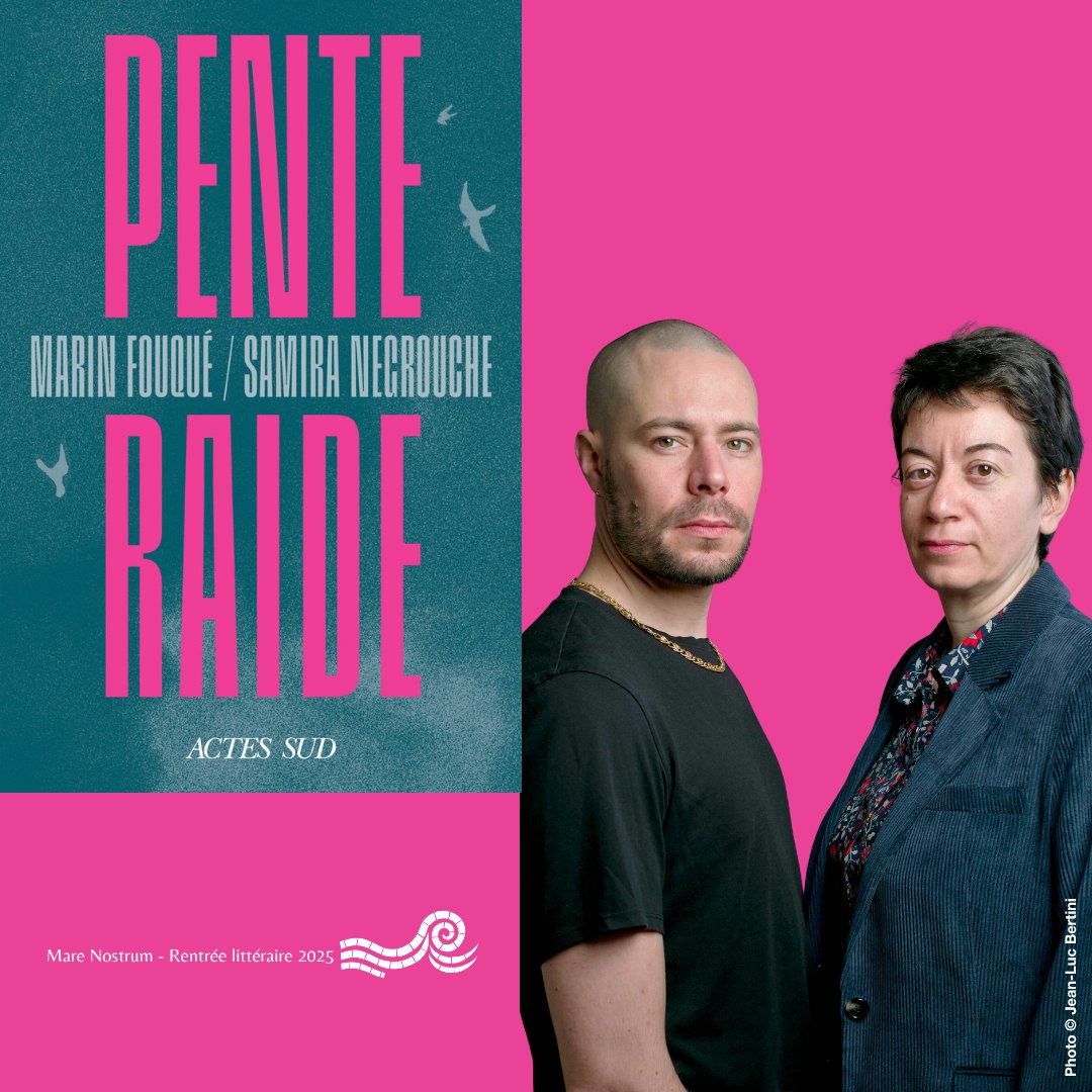 Sur une pente méditerranéenne, Marin Fouqué et Samira Negrouche mêlent leurs voix pour interroger la langue, la mémoire et la justice. Une œuvre tendue entre colère et apaisement, publiée chez <a href="/ActesSud/">Actes Sud</a> .

Découvrez notre critique : cutt.ly/Ar9cS4JJ

#poésie #littérature