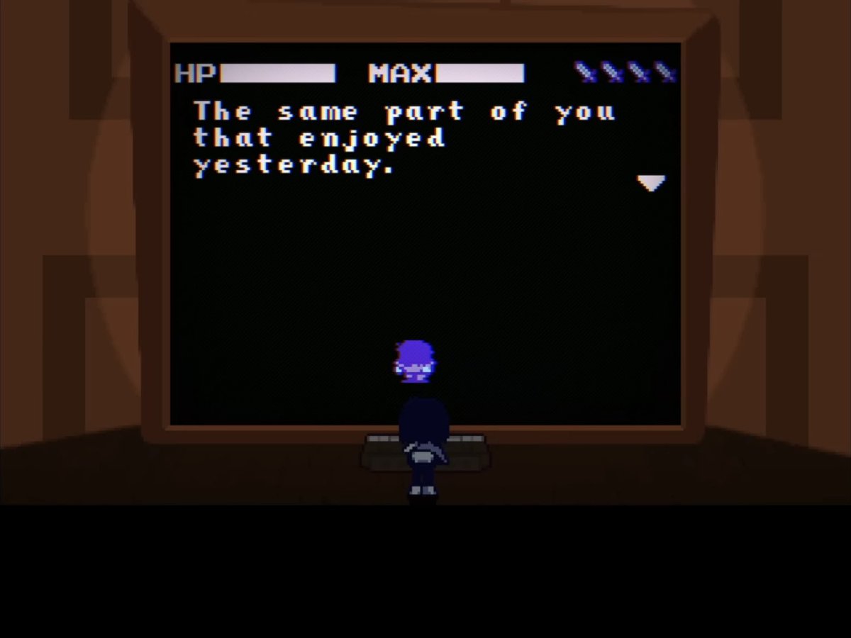 RandomMGSFan's tweet image. It also just makes it really gross when Eram/The Mantle Creature says that Kris secretly enjoyed the weird route.
Like, if it really was meant to represent forcing someone into a heteronormative relationship, then I don’t think Toby would include a line like this.