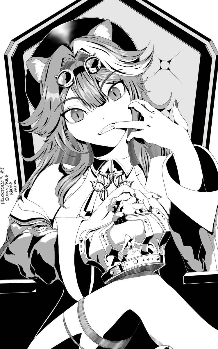 FiveFingersArt1's tweet photo. 8. queen/king / Rarora
#HOLOctober 2025 #fivefa #RaorArt https://t.co/MSNL9lkvAw