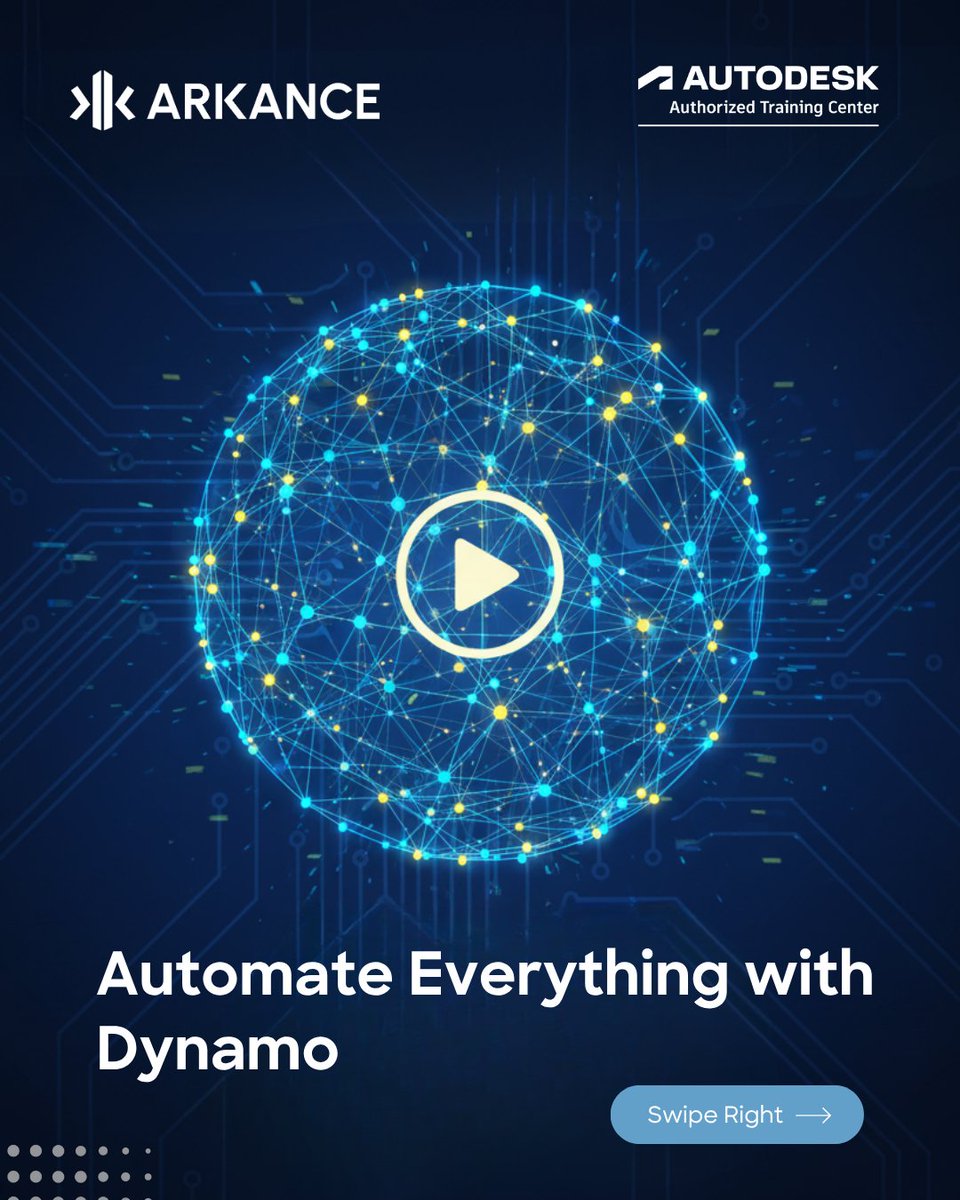 Arkancein's tweet image. ⚙️ Stop repeating. Start automating.
BIM isn’t just design—it’s design automation. With Dynamo + Revit, you can eliminate repetitive tasks and focus on creativity. 👇
#DynamoBIM #RevitAutomation #BIMWorkflow