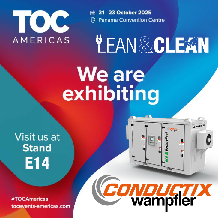 CxW_Global's tweet image. Just one week left until #TOCAmericas 2025 will open its doors! Also this year Conductix-Wampfler will be present at booth E14 for a lively exchange. Hot topics like #Sustainability, #ZeroEmission, #EnergyStorage, and #PortAutomation will for sure take center stage.