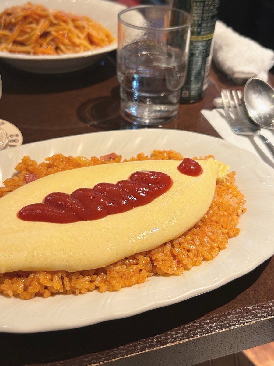 kotubu_chil's tweet image. 久しぶりのオムライスも最高でした🤤💕
#喫茶you