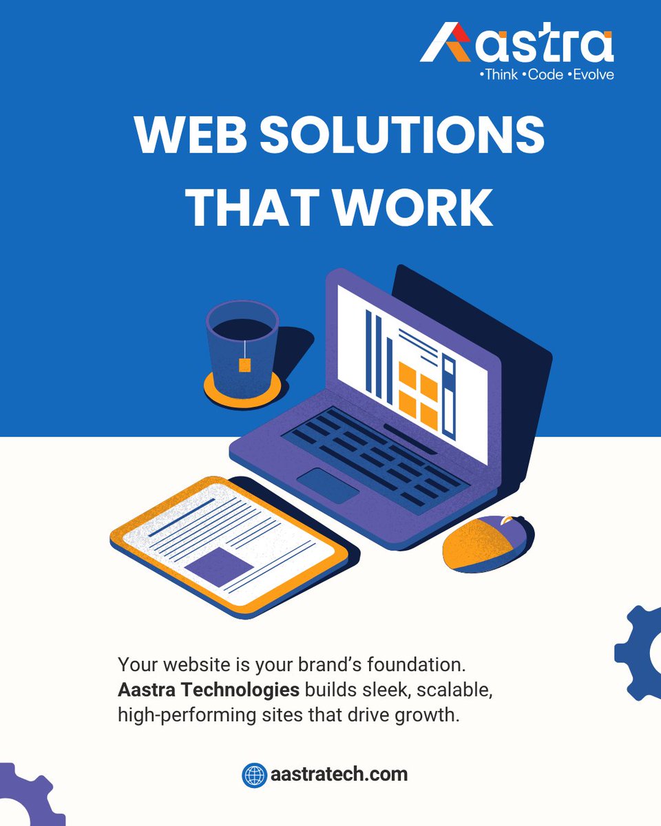 technologies024's tweet image. 𝐖𝐞𝐛 𝐒𝐨𝐥𝐮𝐭𝐢𝐨𝐧𝐬 𝐓𝐡𝐚𝐭 𝐖𝐨𝐫𝐤

Your website isn’t just a page — it’s your brand’s foundation.
At Aastra Technologies, we build sleek, scalable, high-performing websites that engage, convert &amp;amp; grow your business.

#NexgenAastra #AastraTechnologies #WebDevelopment