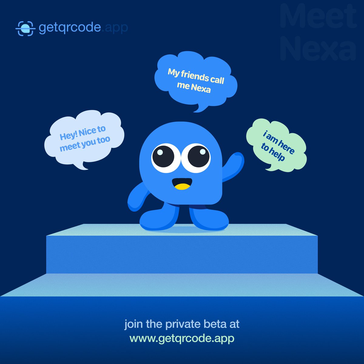 getqrcode's tweet image. Hey guys! meet our life-time employee - NEXA!