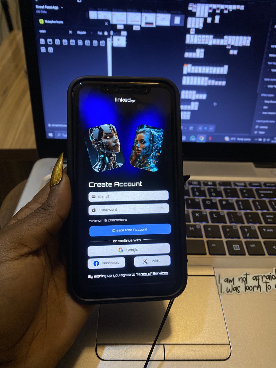 🚀 Designed this AI-inspired onboarding screen for LinkedUp, a platform connecting humans and technology in a seamless digital experience.

The goal? To make sign-ups feel futuristic yet intuitive, balancing clean visuals with strong usability.

Good morning &amp; have a great week⚡️