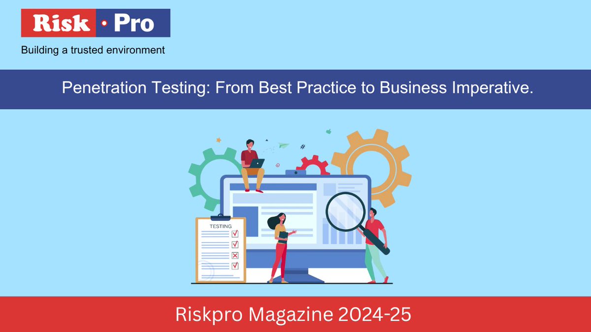 Riskpro_india's tweet image. Penetration Testing: From Best Practice to Business Imperative. Be proactive. Stay compliant. Build resilience. 

#riskpro #CyberSecurity #PenetrationTesting #RiskManagement #Compliance #DataProtection #ISO27001 #SOC2 #HIPAA #PCIDSS