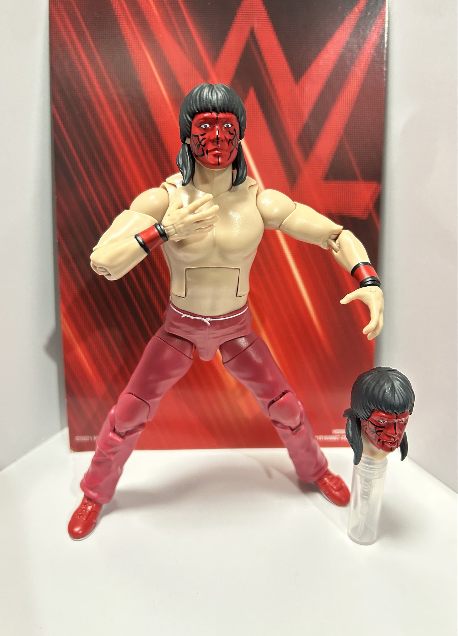 グレート・ムタ　フィギュア　毒霧噴射シリーズ　武藤敬司　プロレス グレート・ムタ」時代の武藤敬司さんがアクションフィギュアに