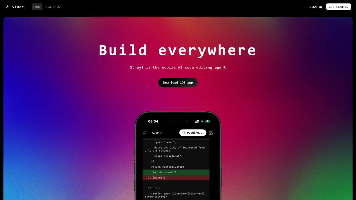 halo_tool's tweet image. Here’s a mobile AI code assistant that lets you connect your GitHub repos and work with models like ChatGPT, Claude, or Gemini—right from your phone. Review code, create pull requests, and keep everything local for privacy.
Stra
halotool.com/tool/strayl
#halotool #AICodeAssistant