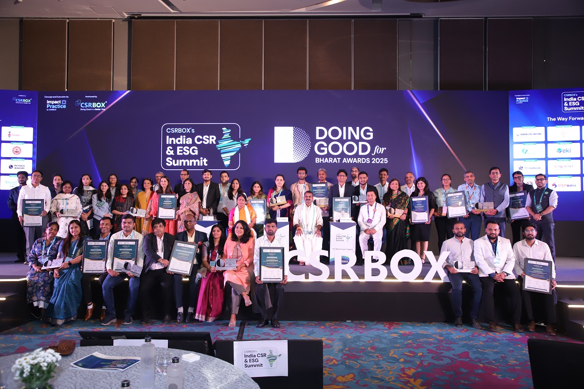 BWIndia's tweet image. CSRBOX Honours Changemakers with the Doing Good for Bharat Awards 2025 for Shaping India&apos;s Future

#CSRBOX #DoingGoodforBharatAwards #IndiaCSRAwards #environmentalstewardship #ESGSummit 

businesswireindia.com/csrbox-honours…
