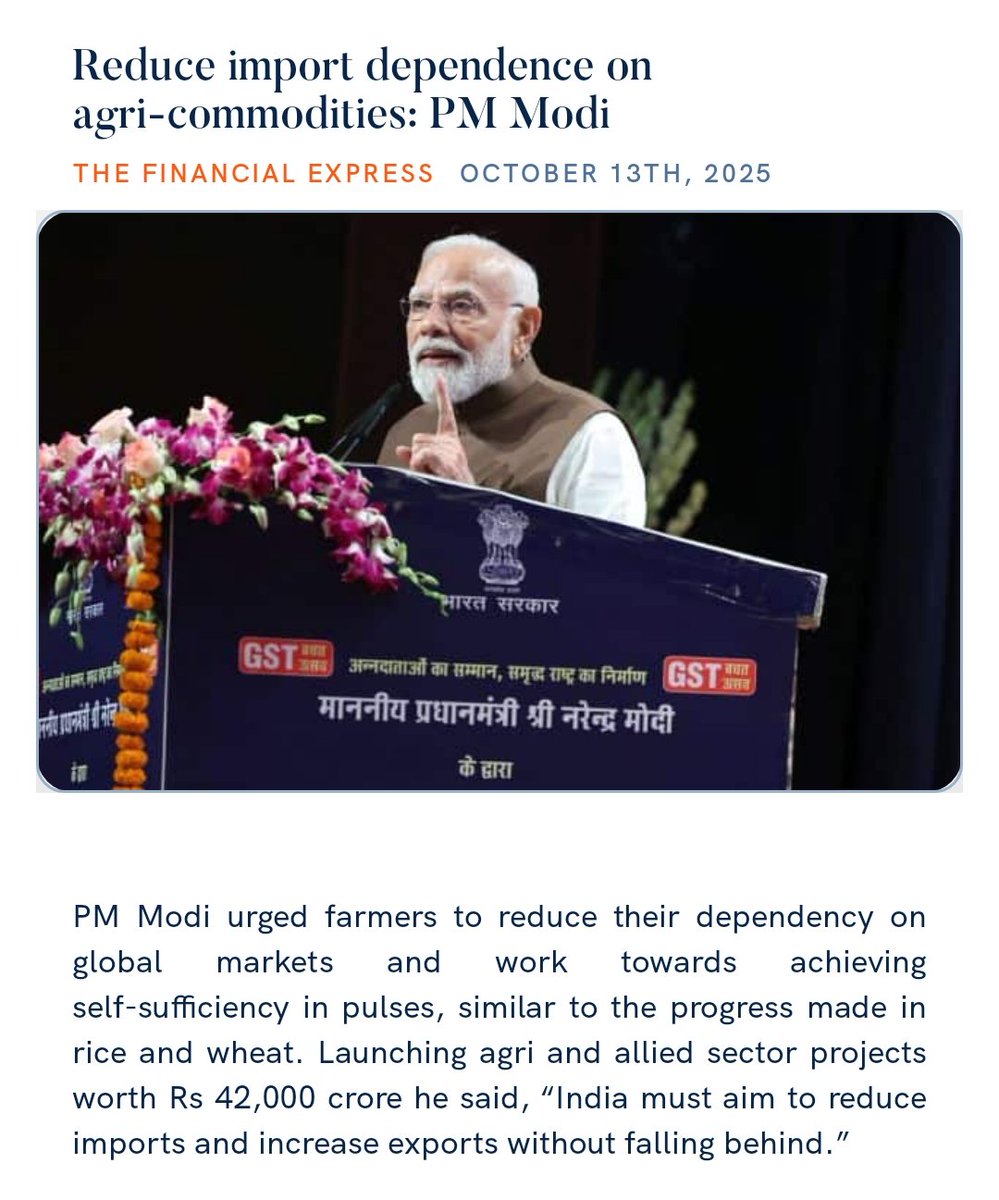 Reduce import dependence on agri-commodities: PM <a href="/narendramodi/">Narendra Modi</a>
financialexpress.com/india-news/red… 

via NaMo App
