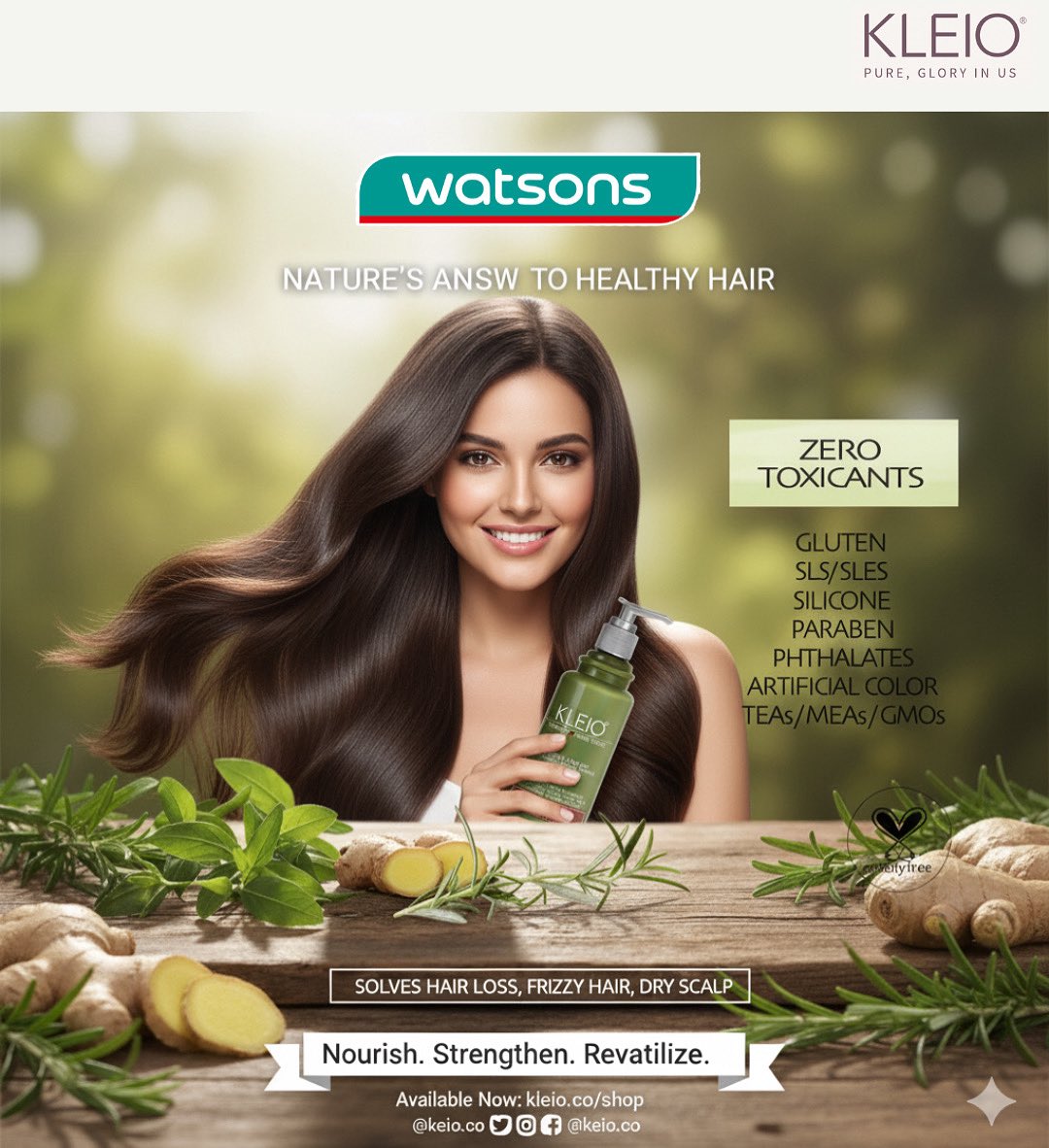 kleioCo's tweet photo. Healthy hair starts with nature 🍃
Say goodbye to hair loss, frizz, and dry scalp with KLEIO Hair Care — now available at Watsons!
✨ Nourish. Strengthen. Revitalize.
#KleioHairCare #WatsonsMalaysia #NaturalHairCare #HealthyHairJourney https://t.co/OeRMF62CUT