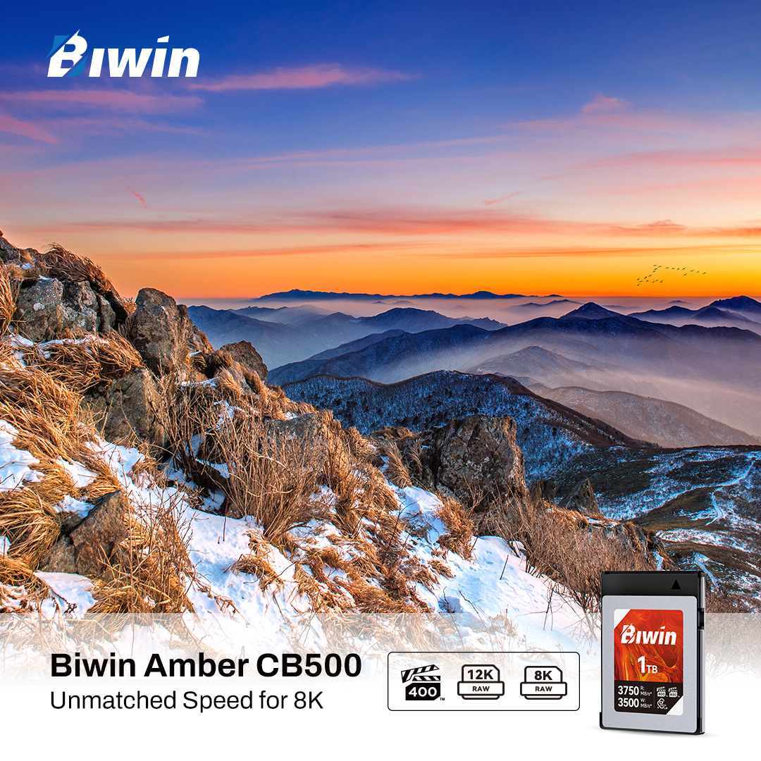 Unleash blazing speed for 8K content with Amber CB500 CFexpress™ 4.0 Type B Card.
Supports VPG800 &amp; VPG400 and is rugged for every adventure.

#Biwin #BuiltToWin #AmberCB500 #CFexpress #8K #VPG800