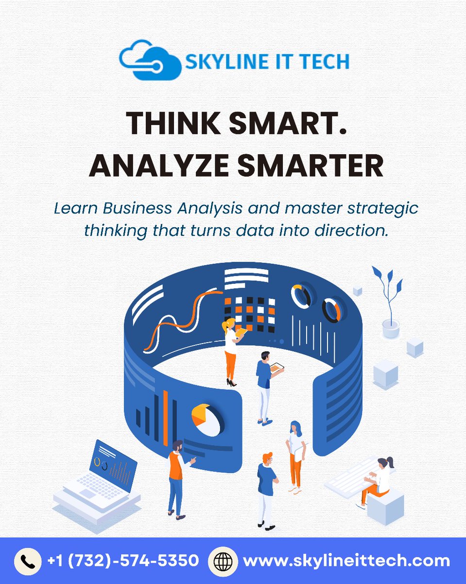skylineittech's tweet image. 💡 Think Smart. Analyze Smarter.

Master Business Analysis &amp;amp; strategic thinking with Skyline IT Tech — turn data into direction. 📊

🌐 skylineittech.com | 📞 +1 (732)-574-5350

#SkylineITTech #BusinessAnalysis #DataAnalytics #StrategicThinking #SmartAnalysis