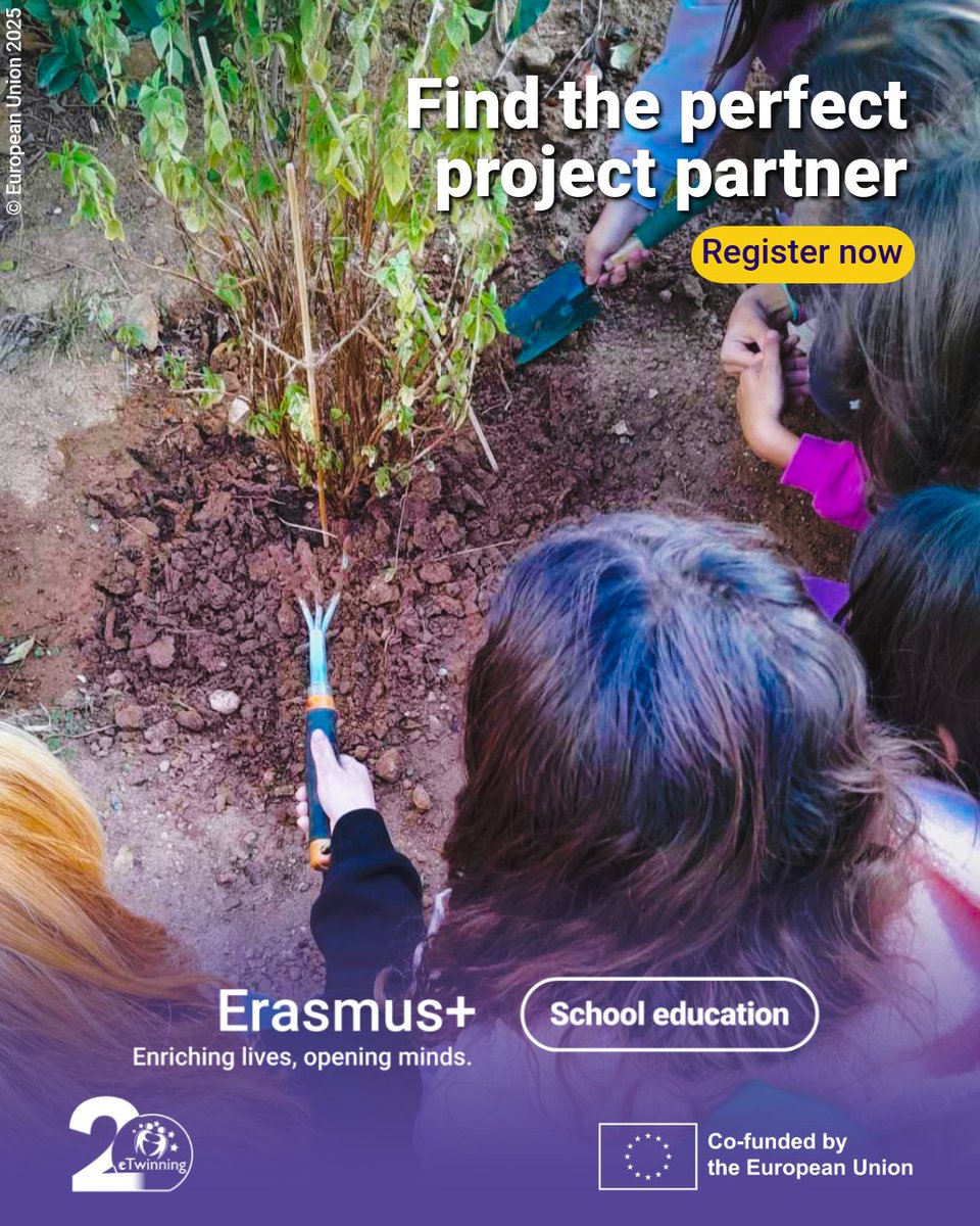 🌍 ¡Lleva tus proyectos más allá de las fronteras!
Únete a la Feria de Búsqueda de Socios eTwinning el 14/10 a las 16:00

Conoce docentes de Europa y encuentra el socio ideal para nuevas colaboraciones Erasmus+ y #eTwinning

👉 Reserva tu plaza: school-education.ec.europa.eu/en/learn/webin…