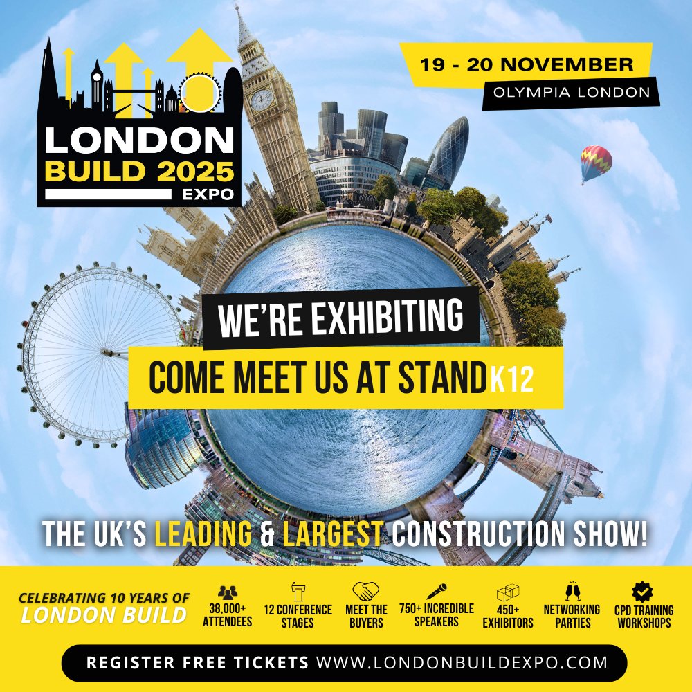 We’re exhibiting our Zeroflame range at the UK’s leading construction show! 🏗️ Come see us at Stand K12 at #LondonBuild on Nov 19-20 @ Olympia London.

 🎟️ Get your FREE ticket: ow.ly/JWra50X91gY
 Join 38k+ attendees, 750+ speakers &amp; 450 exhibitors!