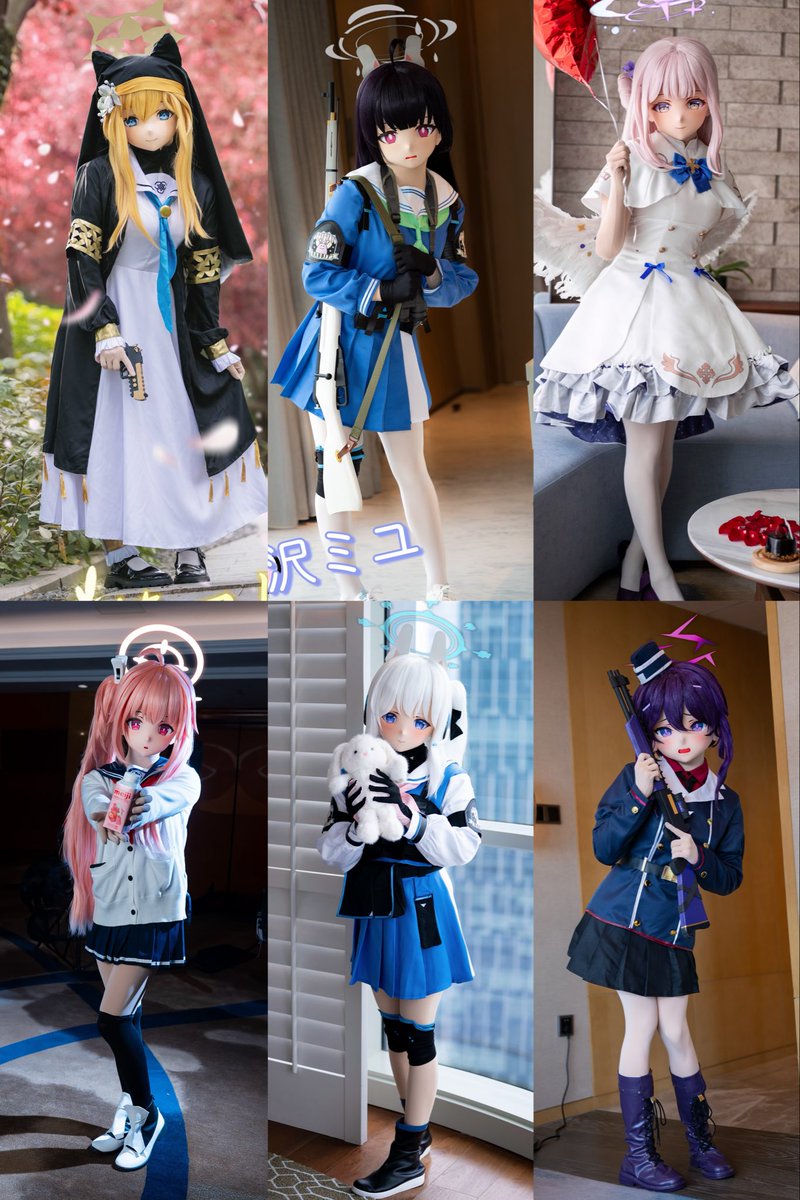 当ba小孩集齐7个hd的头壳的时候，可以召唤出可爱的红豆泥吗～😇😍

🎭：<a href="/HiDolls_mm/">HaiDolls</a> 

#kigurumi
#ブルアカ
#BlueArchive