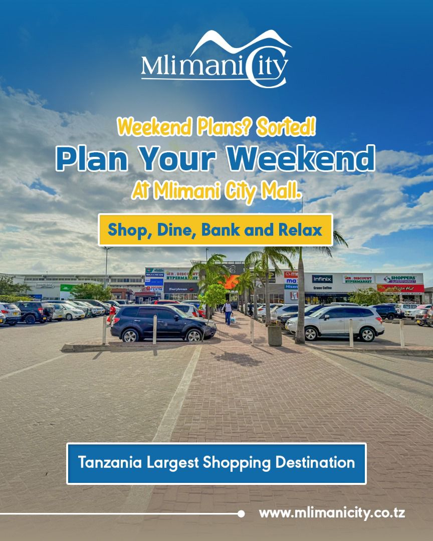 mlimanicitymall's tweet photo. Your weekend deserves more than routine. From Shopping Sprees to Delicious Bites and Quality Family Time, it all happens at Mlimani City Mall. 

#MlimaniCityMall #DarEsSalaam #Shopping #WeekendVibes #Fashion #Cinemax #KidPlaySpot #Tanzania https://t.co/5w1IIKHk1O