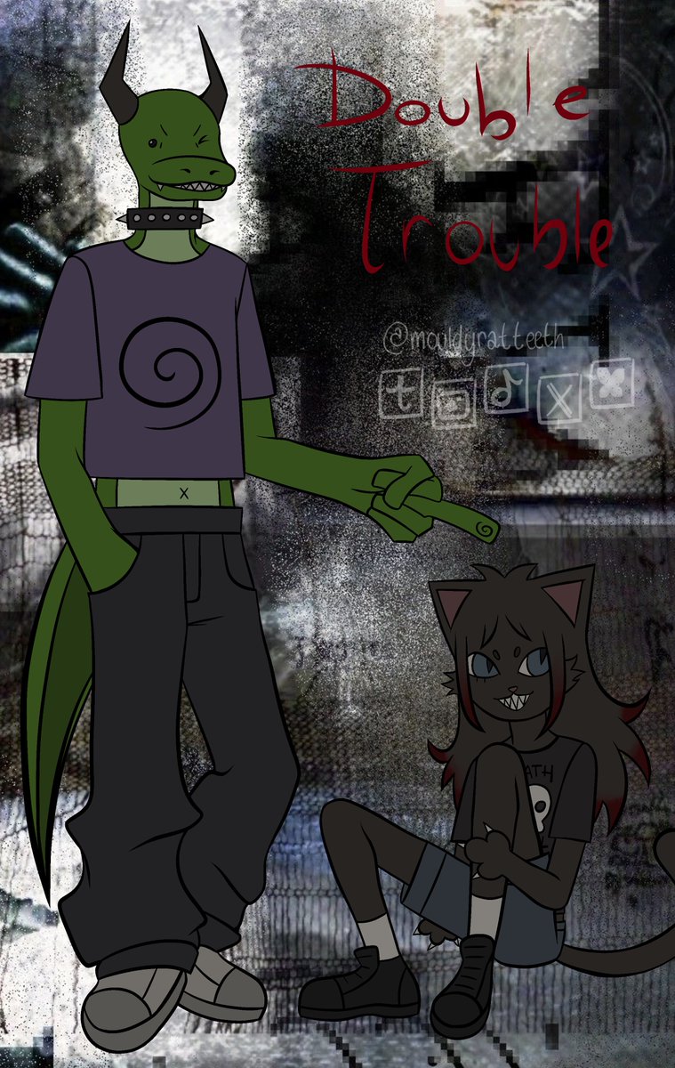 I can’t stop drawing me and oomf. 😭 <a href="/vespersartstash/">Ves🔞</a>