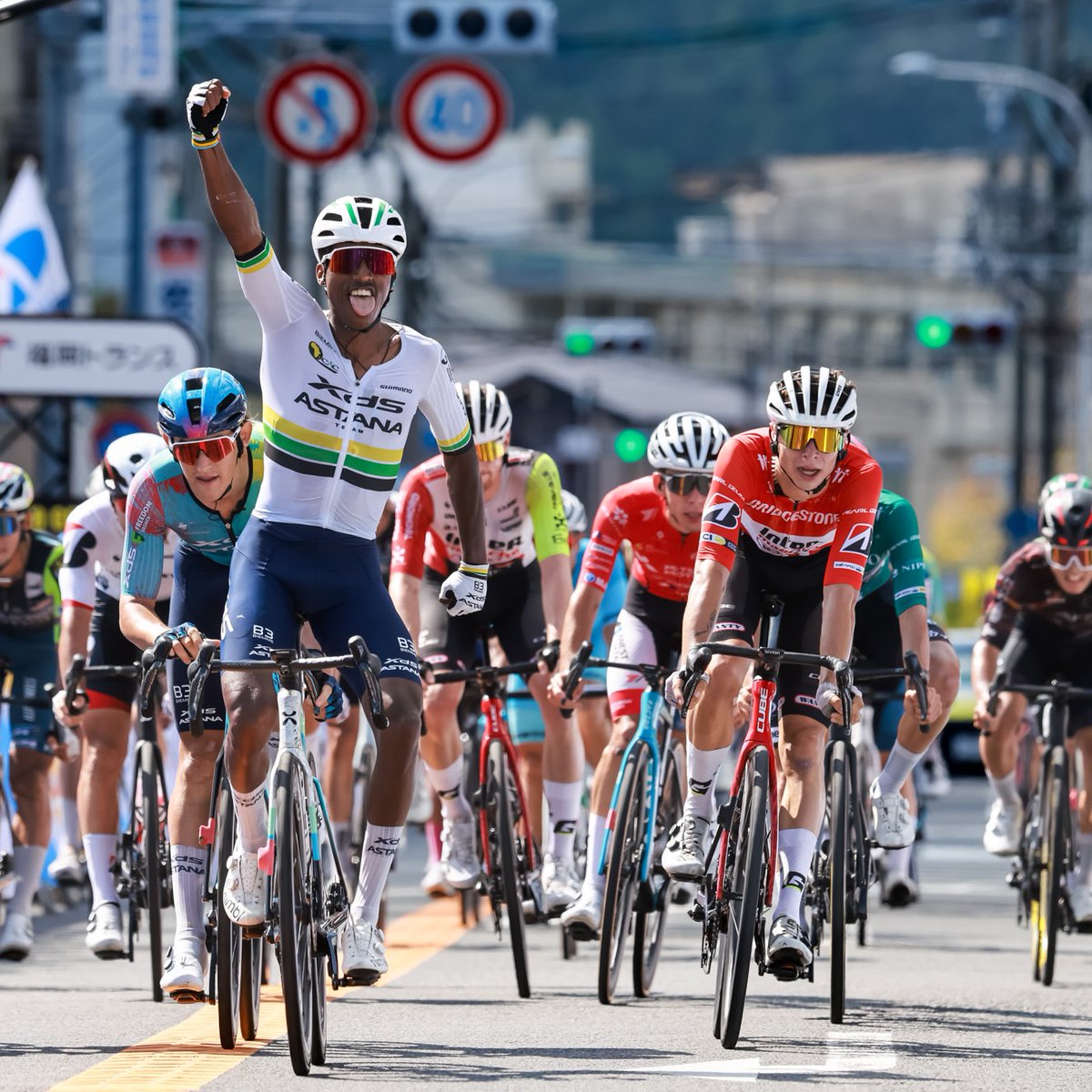 LottoIntermarch's tweet photo. PODIUM 🥈 Dries De Pooter close to another victory ends Tour de Kyushu with second place https://t.co/KGNq1yDyRb