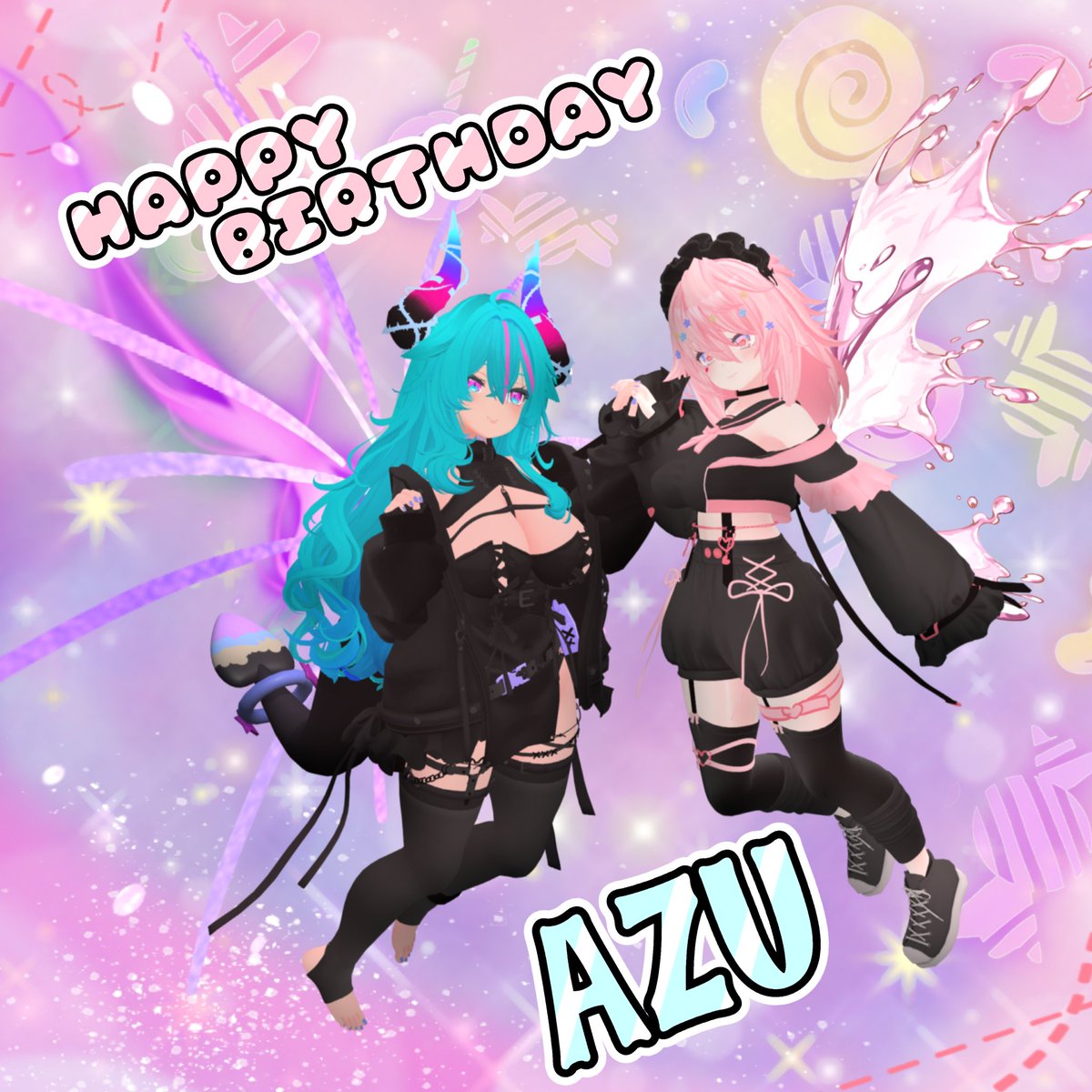 Happy birthday to my wife of 9 years~
Azu, you are a treasure and my best friend!
I love you, and I hope you had a good day!
🎂🎉🐉