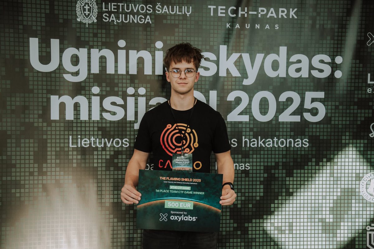zerodaygym's tweet image. This weekend, I participated in The Flaming Shield 2025 CTF and I’m proud to announce that I placed first as an individual player. The competition was intense and a lot of fun. Thanks to the organizers for the opportunity and for hosting this event.

#CTF #CyberSecurity #InfoSec