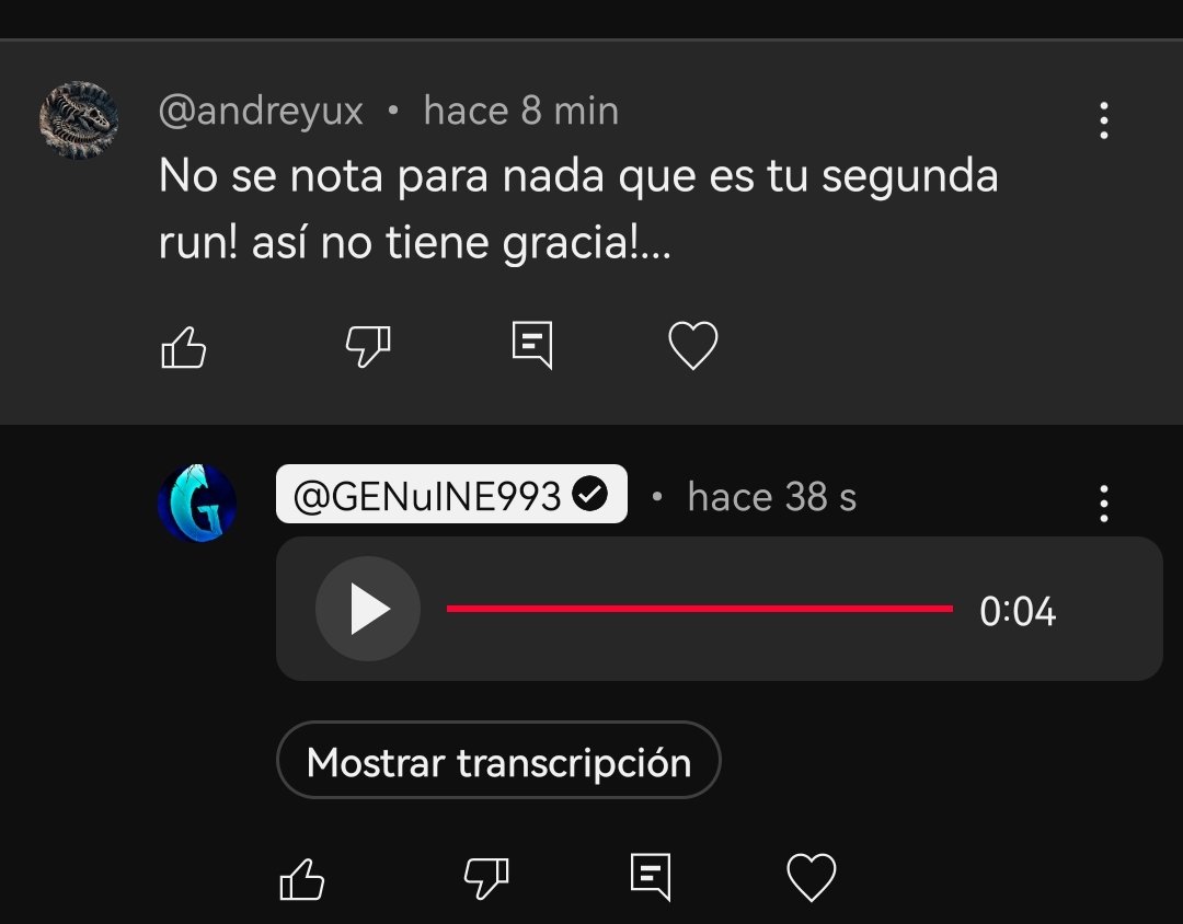Ahora se puede responder con audios a los comentarios de YouTube. Absoluto Spettacolo ✨