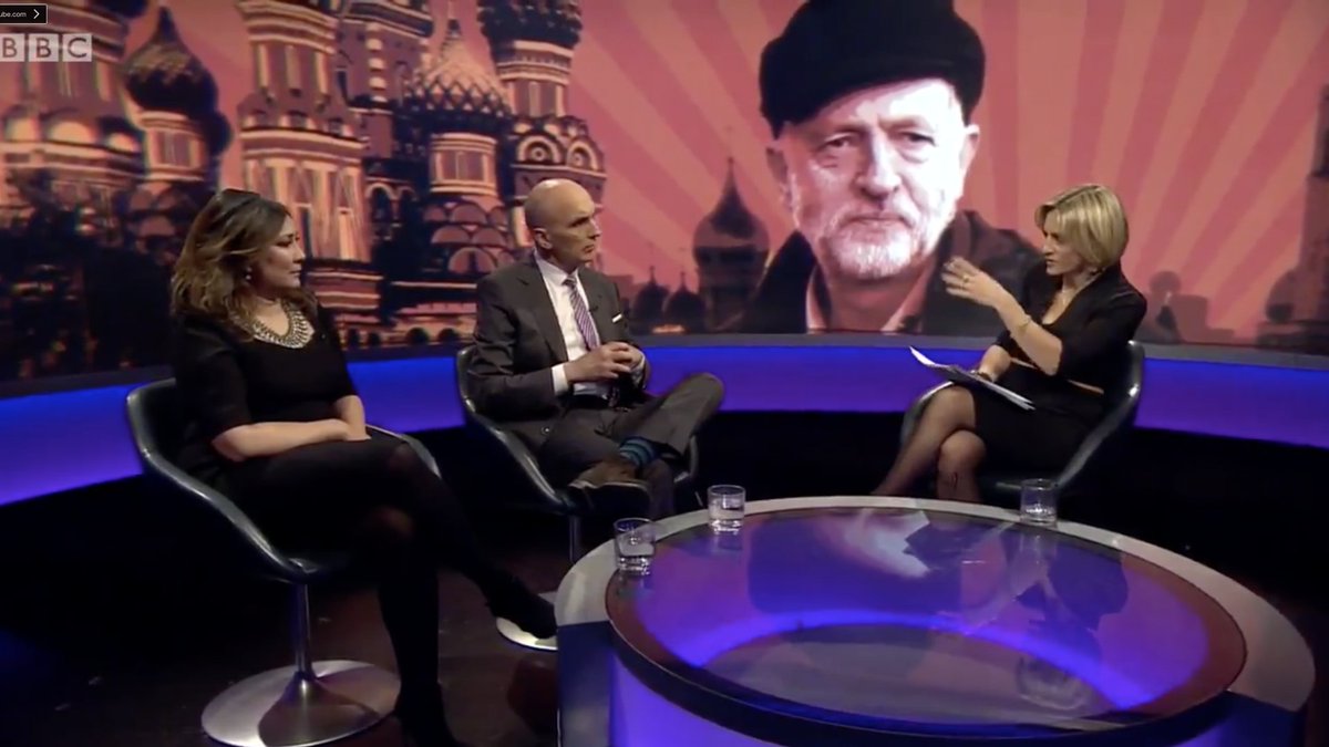 In 2018 the BBC used this backdrop, rejecting all complaints.

The BBC are now completely ignoring an **actual** elected official, Nathan Gill, convicted of taking Russian bribes while an MEP. Farage and Tice are outright lying about not knowing who he was. 

What's going on?
