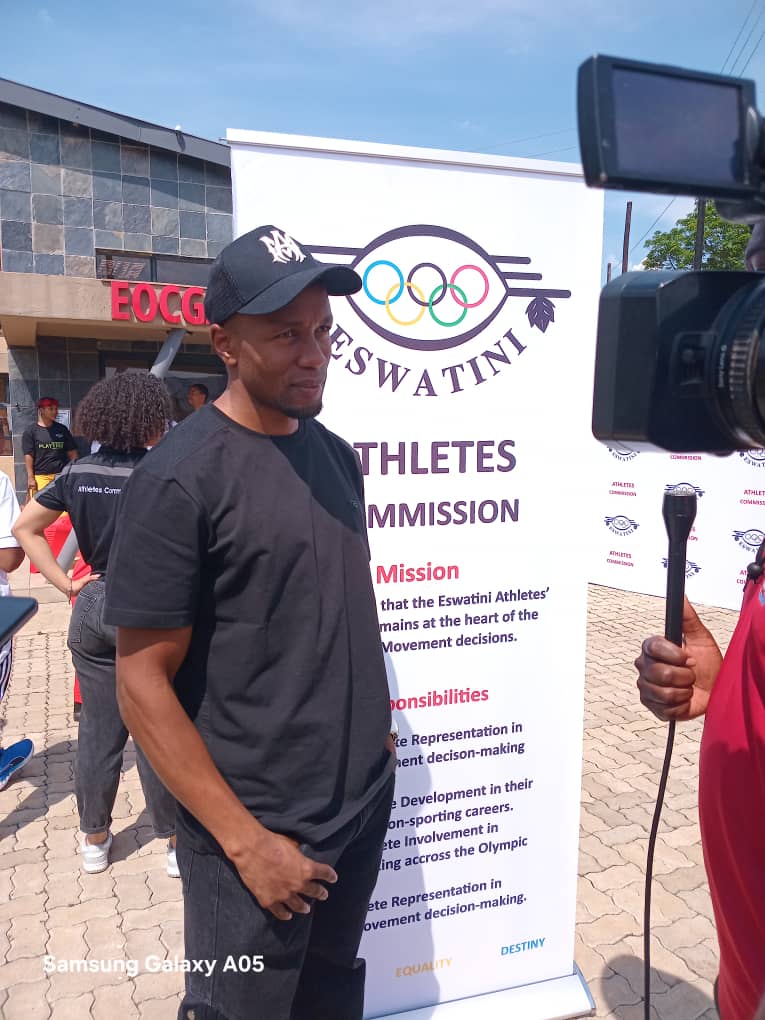 _eocga's tweet image. The A.C successfully hosted the Athletes Forum at the O.A.C in Lobamba, which was graced by the presence of SA’s sprint king, Akani Simbine. The event provided a valuable platform for local athletes to engage in insightful discussions on athletics development and career growth.