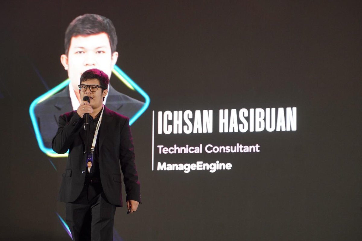 Tradepassglobal's tweet image. Ichsan Hasibuan, Technical Consultant at ManageEngine, shared how unified visibility, actionable insights, and adaptive strategies empower IT and security teams for faster, smarter responses and stronger recovery.

#IndoSec2025 #ManageEngine