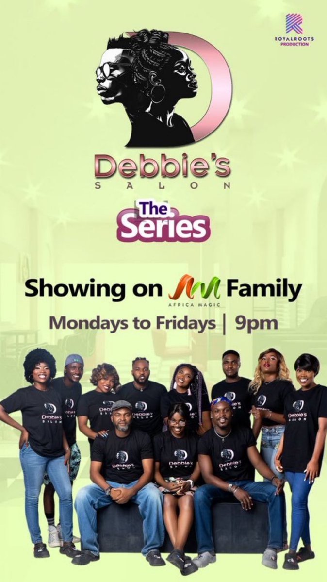 _Anjiebae's tweet image. Watch all the latest drama and events happening at Debbie's Saloon. Tune in to Debbie's Saloon on African Magic Family, Monday through Friday at 9pm.
#DebbiesSalonTheSeries