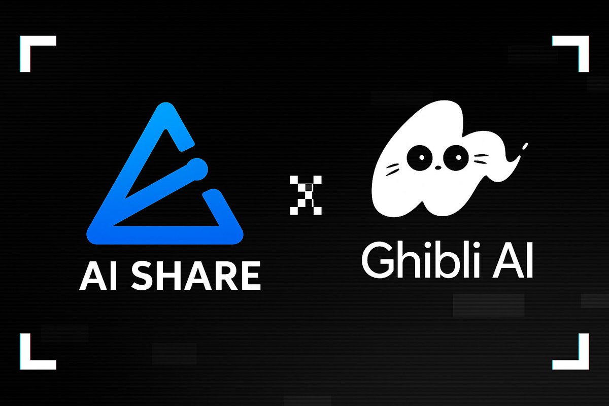 Ghibli_AI_'s tweet photo. AI, optimized. Trading, amplified. We’re thrilled to announce partnership with
@ai_shareai 
A company that is unlocking the true potential of AI Agents and GPU tech.  
Together, we’re merging cutting-edge automation, intelligent trading strategies, and GPU-accelerated https://t.co/sH1lzgnC8T