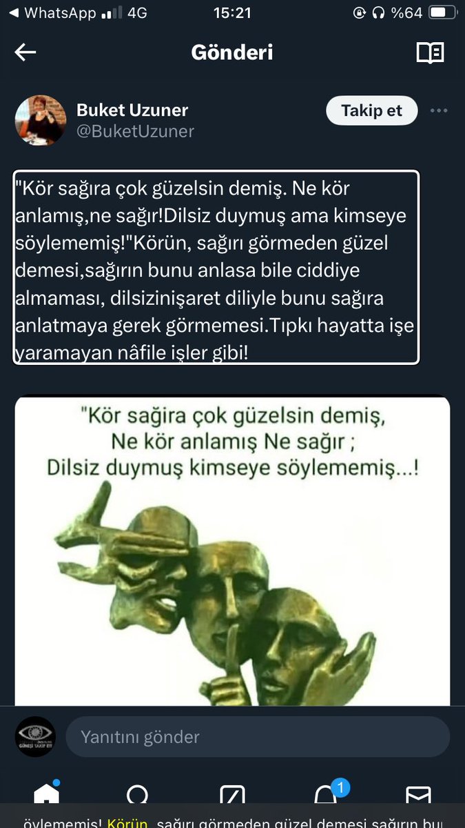 🤦 #Gostillendiniz <a href="/BuketUzuner/">Buket Uzuner</a>