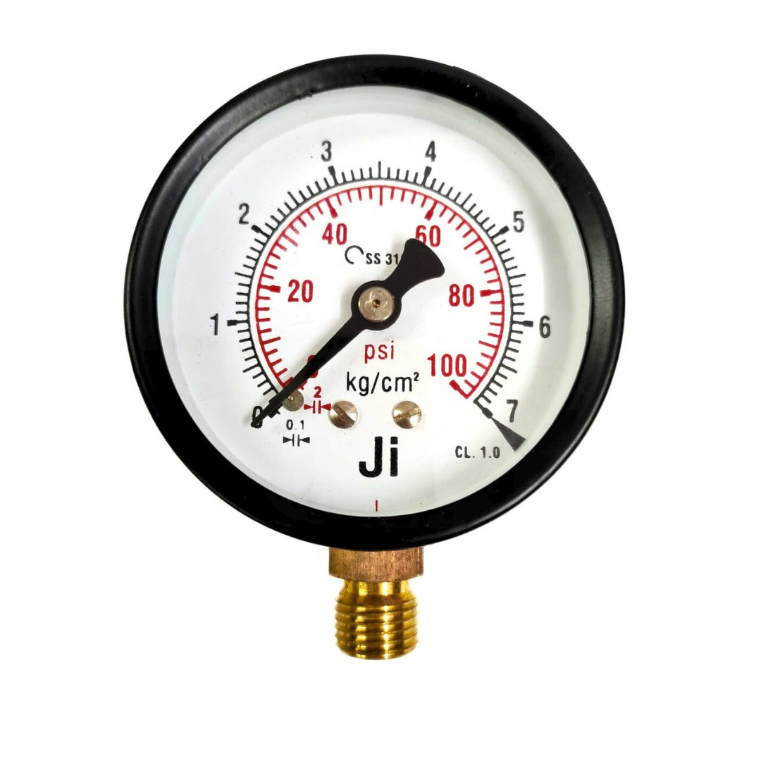 JIGAUGES's tweet image. "Ji" Commercial Pressure Gauge, 2 1/2" Dial, Range 0 to 7 Kg/Cm2 with Dual Scale of 100 PSI, Direct Mounting Bottom Entry, 1/4" BSP (M) Connection, MS Body
japsin.co.in/product/commer…
#pressuregauge #Pressureinstruments #processcontrol #engineering #processcontrolinstrumentation