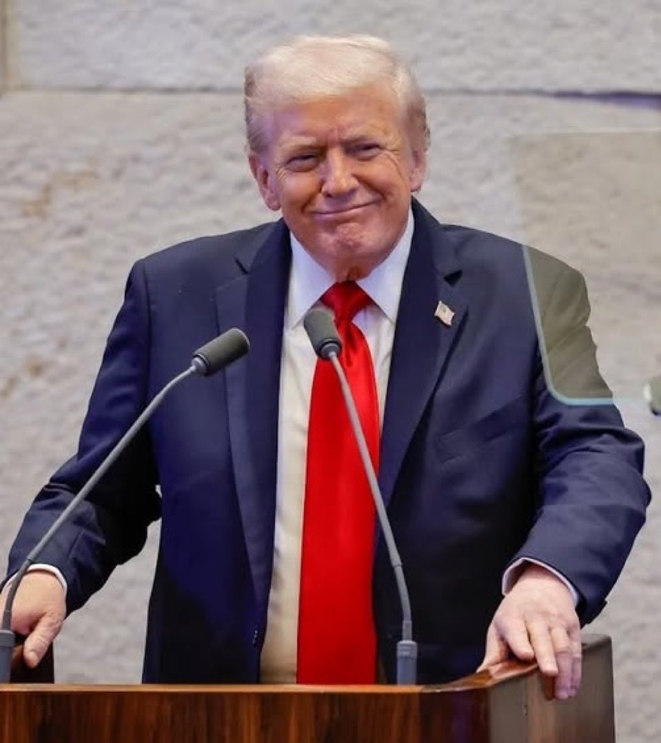 🇺🇸🇮🇱 President Donald J. Trump closing his historic speech:

“Israel will live and thrive forever. I love Israel. I’m with you all the way. You will be bigger, better, stronger, and more loving than ever before. God bless you, God bless the United States of America.”