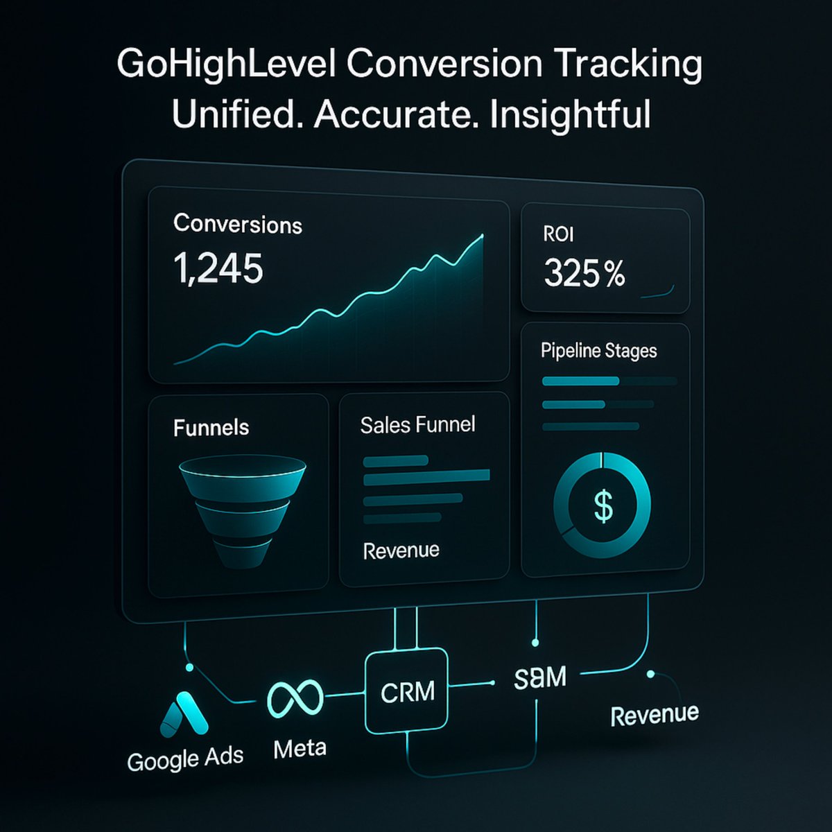 ArifulIslamCSE's tweet image. Precision marketing starts with accurate tracking.GoHighLevel connects ads, CRM, and real revenue — giving you real ROAS, not guesses.#GoHighLevel #ConversionTracking #DataDriven #DigitalMarketing #AdPerformance