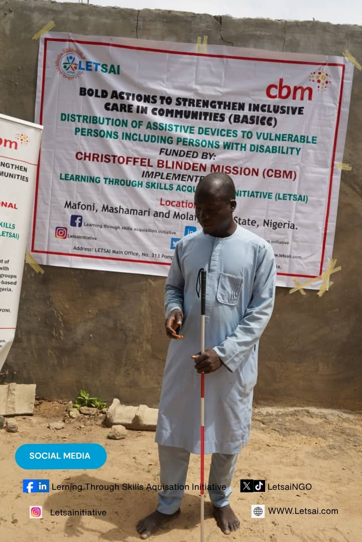 LetsaiNgo's tweet image. LETSAI distributed 75 assistive devices promoting mobility, independence, and inclusion.  

#DisabilityInclusion 
#MobilityForAll 
#Empowerment 
#CommunityDevelopment 
#HumanitarianAction 
#SocialJustice 
#AccessibilityForAll 
#PWDsMatter

@UNICEF
@UNHumanRights
@UN_Women