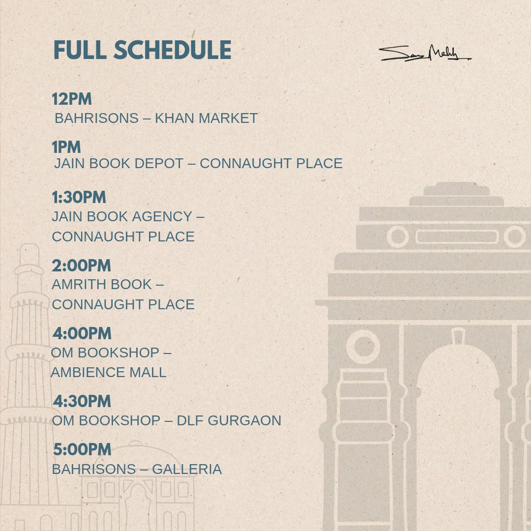 LtColDrMalik's tweet photo. Delhi–Gurgaon, it’s time to connect! ✨
Join me on 17th October for the Graphene Mentality book signing tour across your favorite bookstores.
Let’s talk about dreams, discipline, and building the mindset that dares to deliver.

🕛 Full schedule in the post — see you there! https://t.co/V6DEviyta1